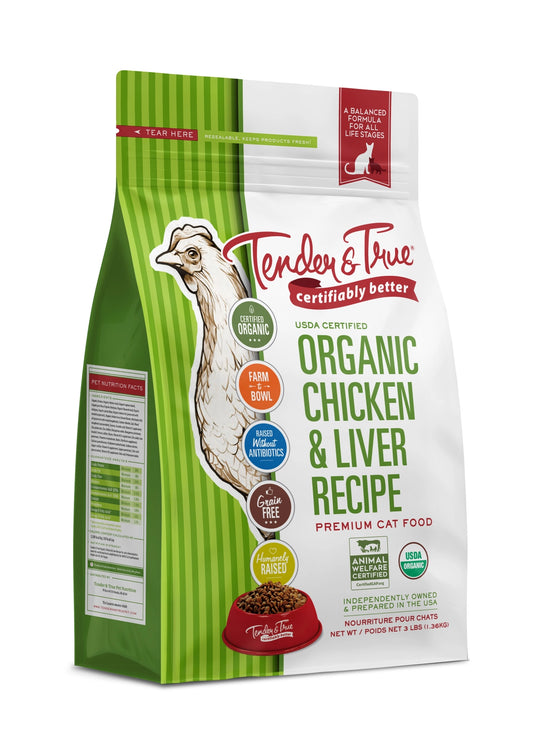 Organic Dry Cat Food Chicken and Liver Recipe